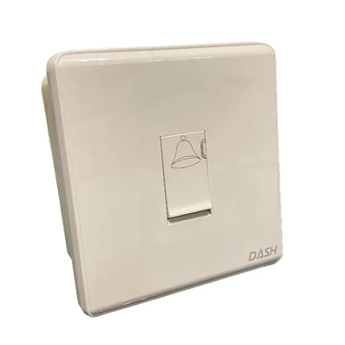 Image of product BELL PRESS SWITCH PLATE-F40-WHITE-DASH