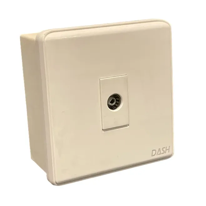 Image of product TV SOCKET-F40-WHITE-DASH