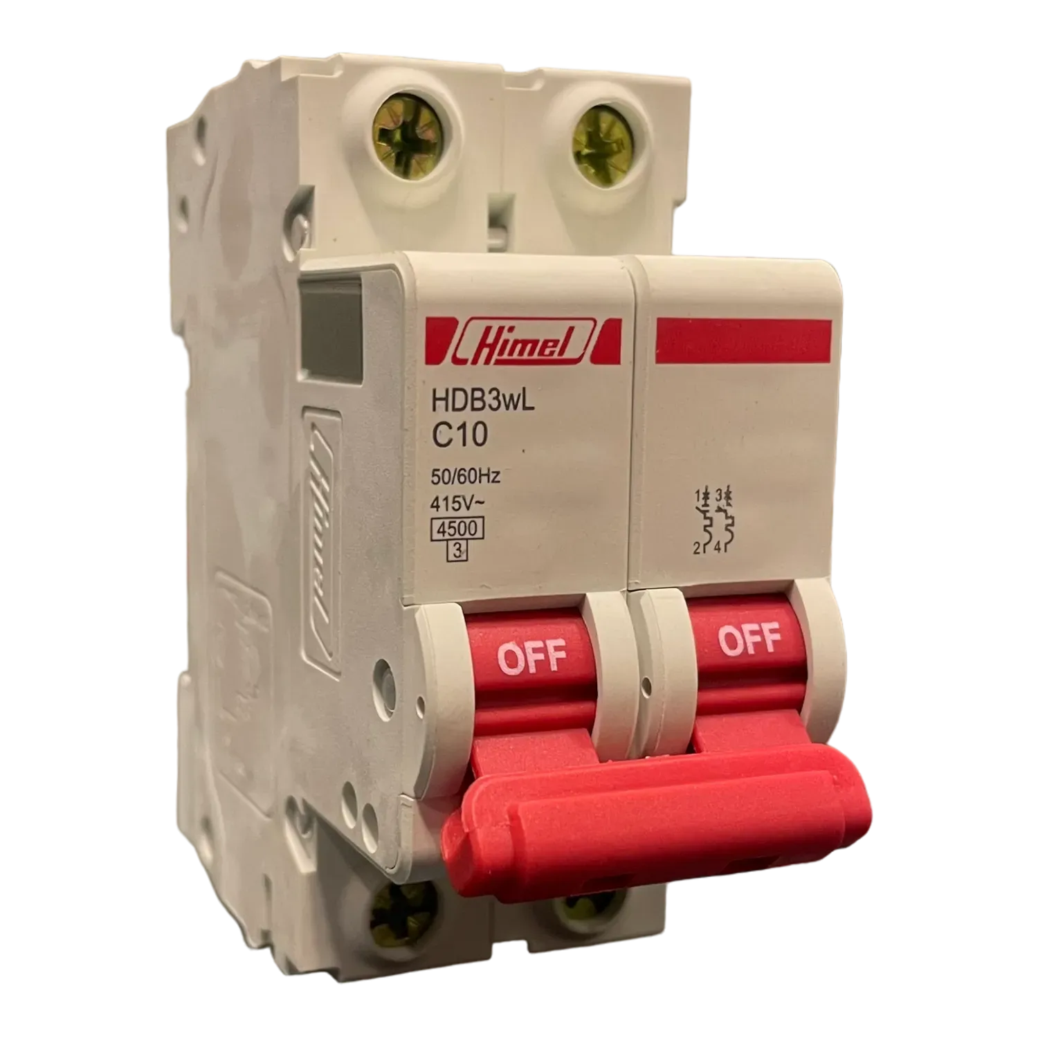 Image of product CIRCUIT BREAKER MCB 10A 2 POLE HIMEL