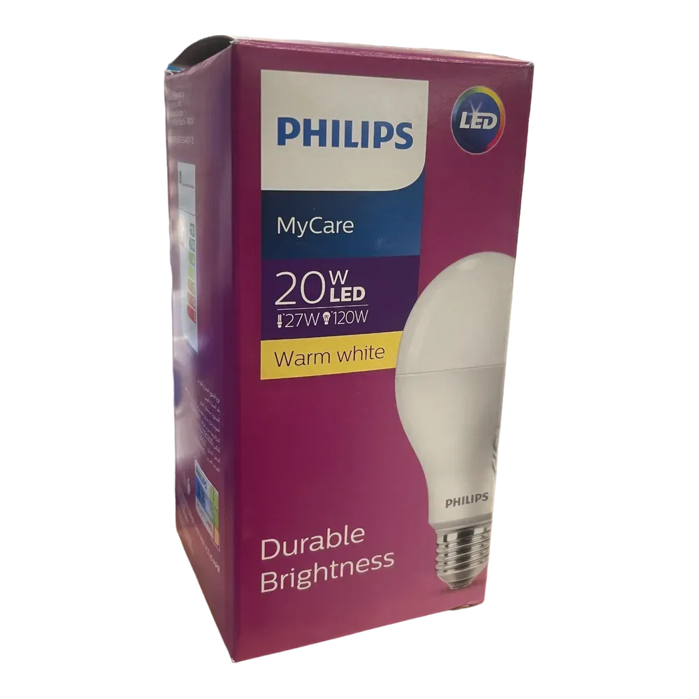 Image of product PHILIPS LED BULB 20WATT E 27 WARM WHITE
