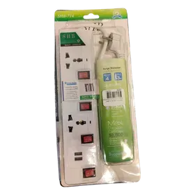 Image of product EXTENSION 3 WAY WH714 2500W WITH 2 USB PORTS WH