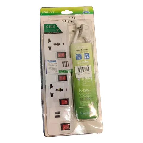 Image of product EXTENSION 3 WAY WH714 2500W WITH 2 USB PORTS WH