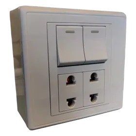 Image of product 2+2 SWITCH PLATE FLASH WHITE DASH