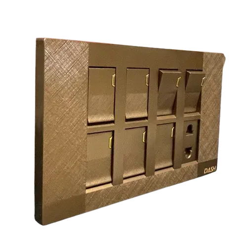 Image of product 7+1 SWITCH PLATE D1 BROWN DASH