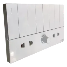 Image of product 8+2 +DIMMER SWITCH AND SOCKET PLATE VISI