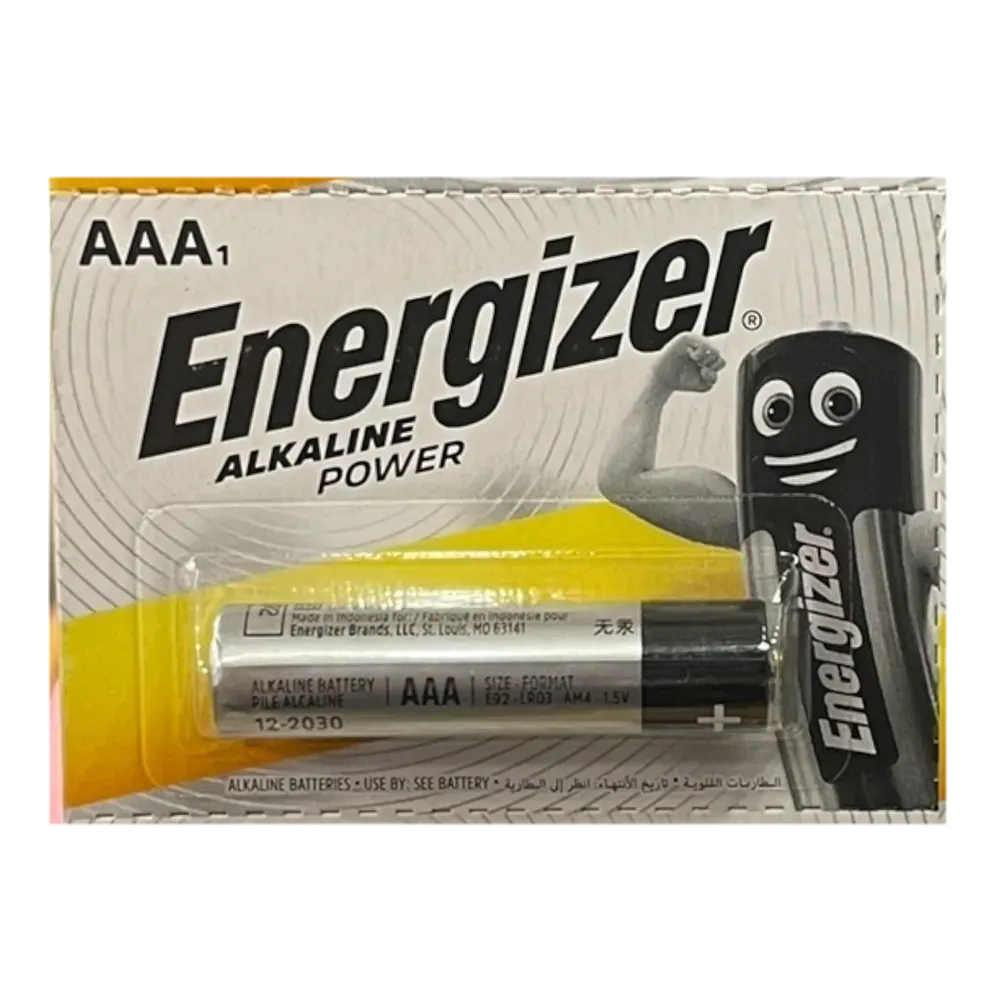 Image of product AAA1 CELL ENERGIZER ALKALINE POWER