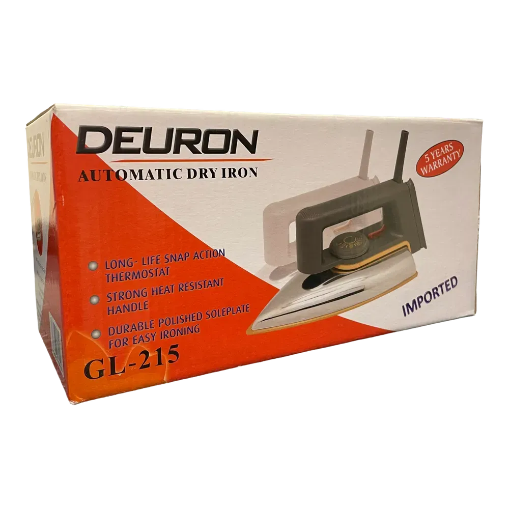 Image of product AUTOMATIC DRY IRON 1000W GL 215 DEURON