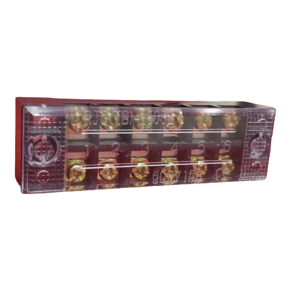Image of product BAKELITE CONNECTOR STRIP 15A TB 1506L 6WAY RQKJ
