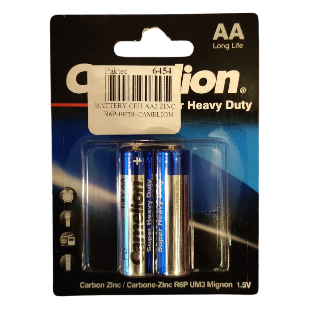 Image of product BATTERY CELL AA2 ZINC R6P BP2B CAMELION