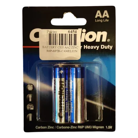 Image of product BATTERY CELL AA2 ZINC R6P BP2B CAMELION