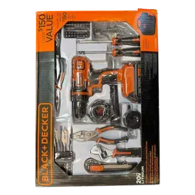 Image of product BLACK DECKER 68 PIECE PROJECT KIT AND DRILL / DRIVER