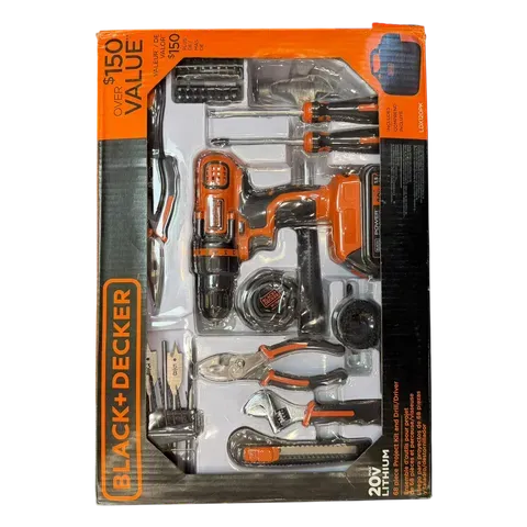 Image of product BLACK DECKER 68 PIECE PROJECT KIT AND DRILL / DRIVER