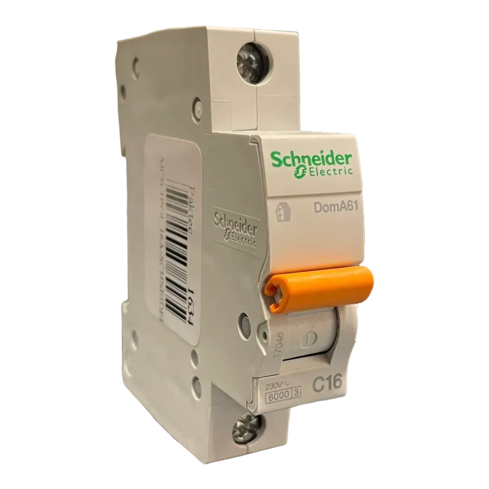 Image of product CIRCUIT BREAKER MCB 16A 1 POLE DOMA61 SCHNEIDER