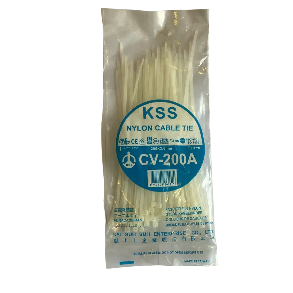 Image of product CABLE TIE CV-200A 200× 3.6MM WHITE KSS