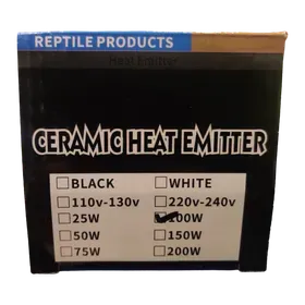 Image of product CERAMIC HEAT EMITTER 100W FOR PETS (BIRDS, REPTILES)