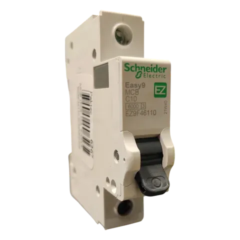 Image of product CIRCUIT BREAKER MCB 1POL 10AMP EASY9 SCHNEIDER