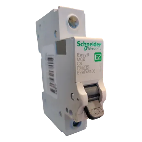 Image of product CIRCUIT BREAKER MCB 1 POL 6AMP EASY9 SCHNEIDER