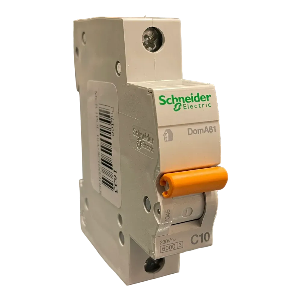 Image of product CIRCUIT BREAKER MCB 10A 1 POLE DOMA61 SCHNEIDER