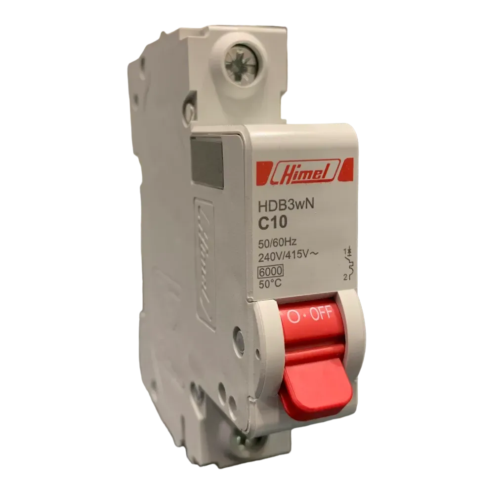 Image of product CIRCUIT BREAKER MCB 10A 1 POLE HIMEL