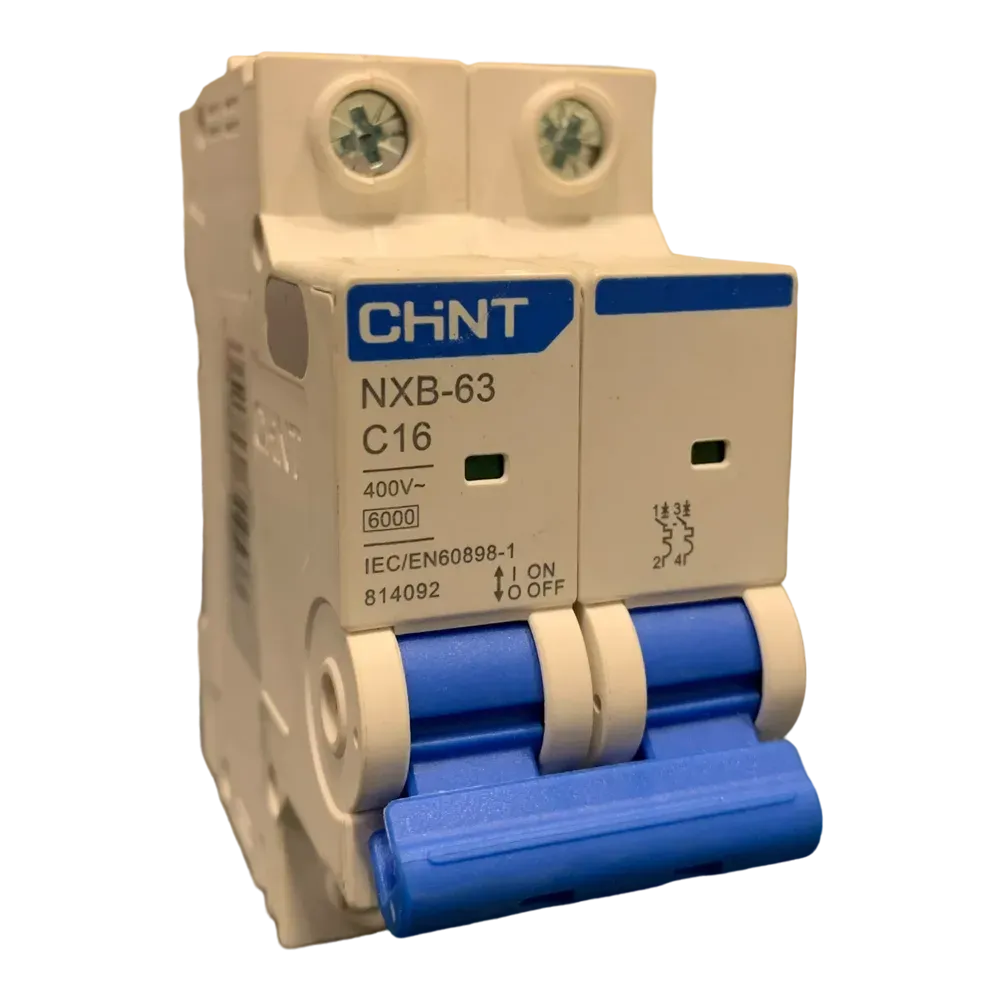 Image of product CIRCUIT BREAKER MCB 16A 2 POLE CHINT