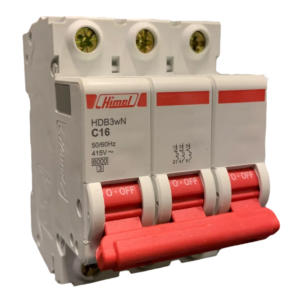 Image of product CIRCUIT BREAKER MCB 16A 3 POLE HIMEL