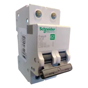 Image of product CIRCUIT BREAKER MCB 2 POL 20AMP EASY9 SCHNEIDER