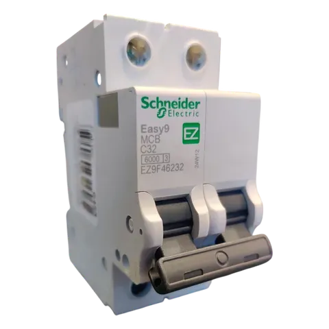 Image of product CIRCUIT BREAKER MCB 2 POL 32AMP EASY9 SCHNEIDER