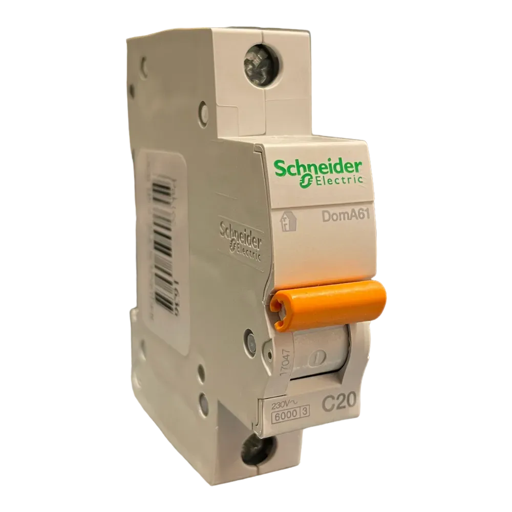 Image of product CIRCUIT BREAKER MCB 20A 1 POLE DOMA61 SCHNEIDER