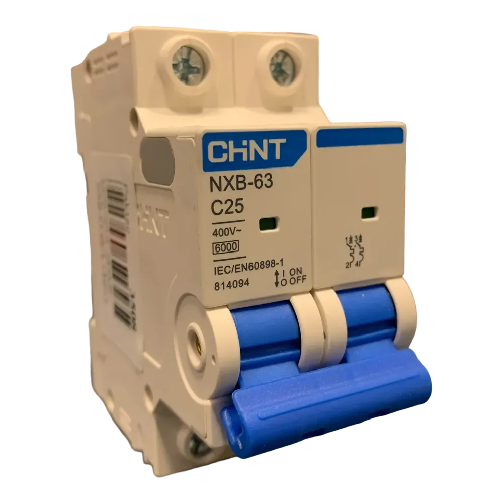 Image of product CIRCUIT BREAKER MCB 25A 2 POLE CHINT