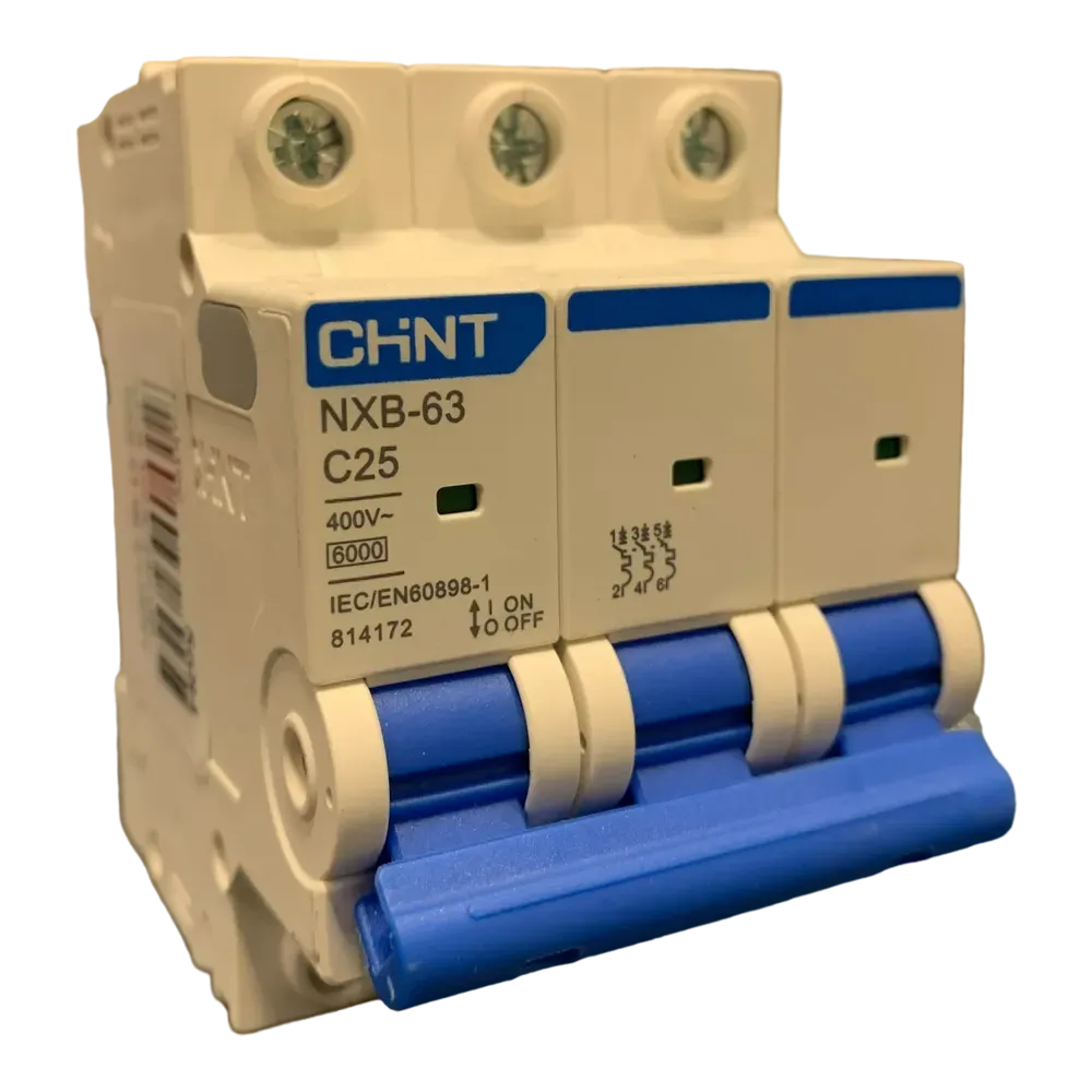 Image of product CIRCUIT BREAKER MCB 25A 3 POLE CHINT