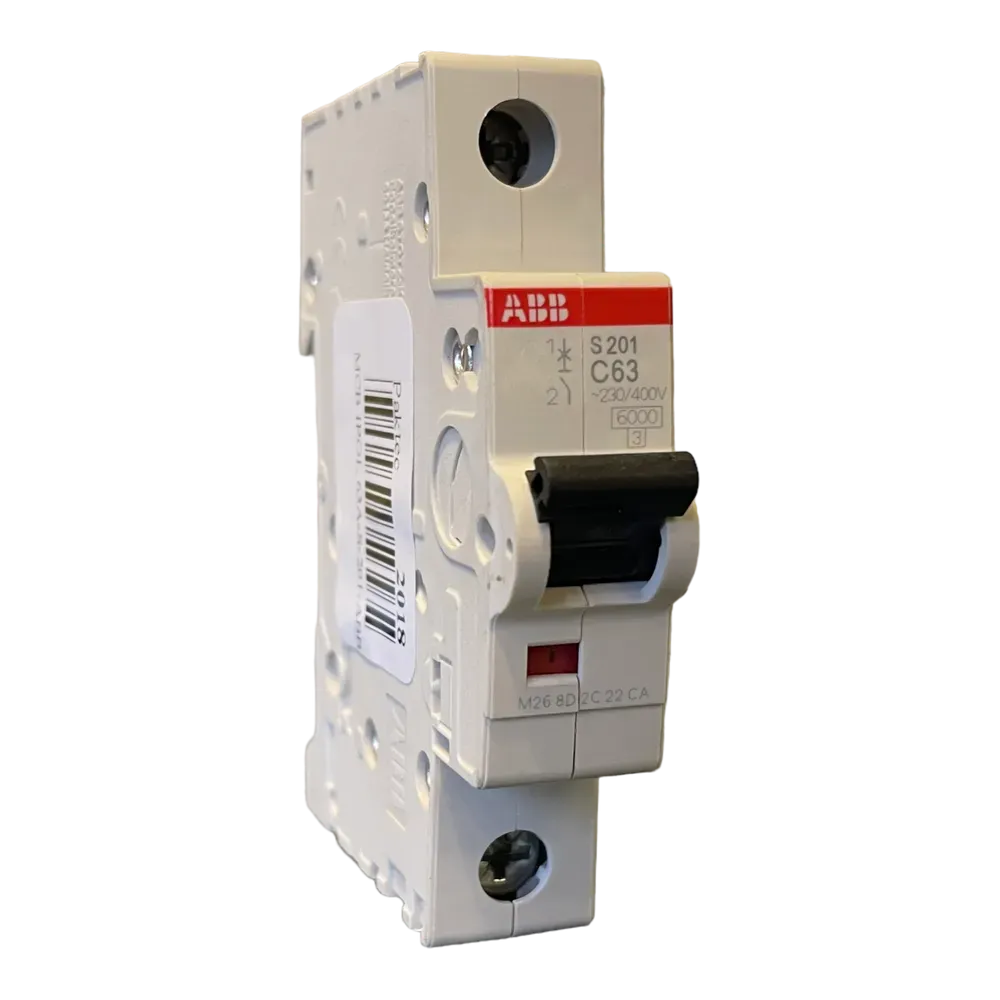 Image of product CIRCUIT BREAKER MCB 63A 1 POLE S201 ABB