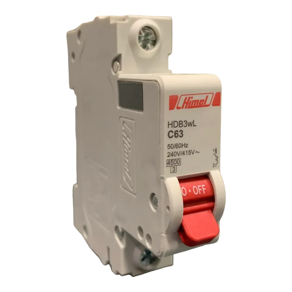 Image of product CIRCUIT BREAKER MCB 63A 1 POLE HIMEL