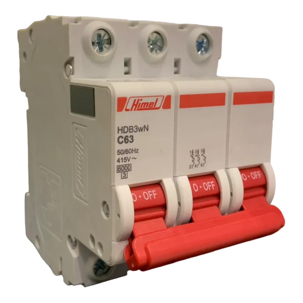 Image of product CIRCUIT BREAKER MCB 63A 3 POLE HIMEL