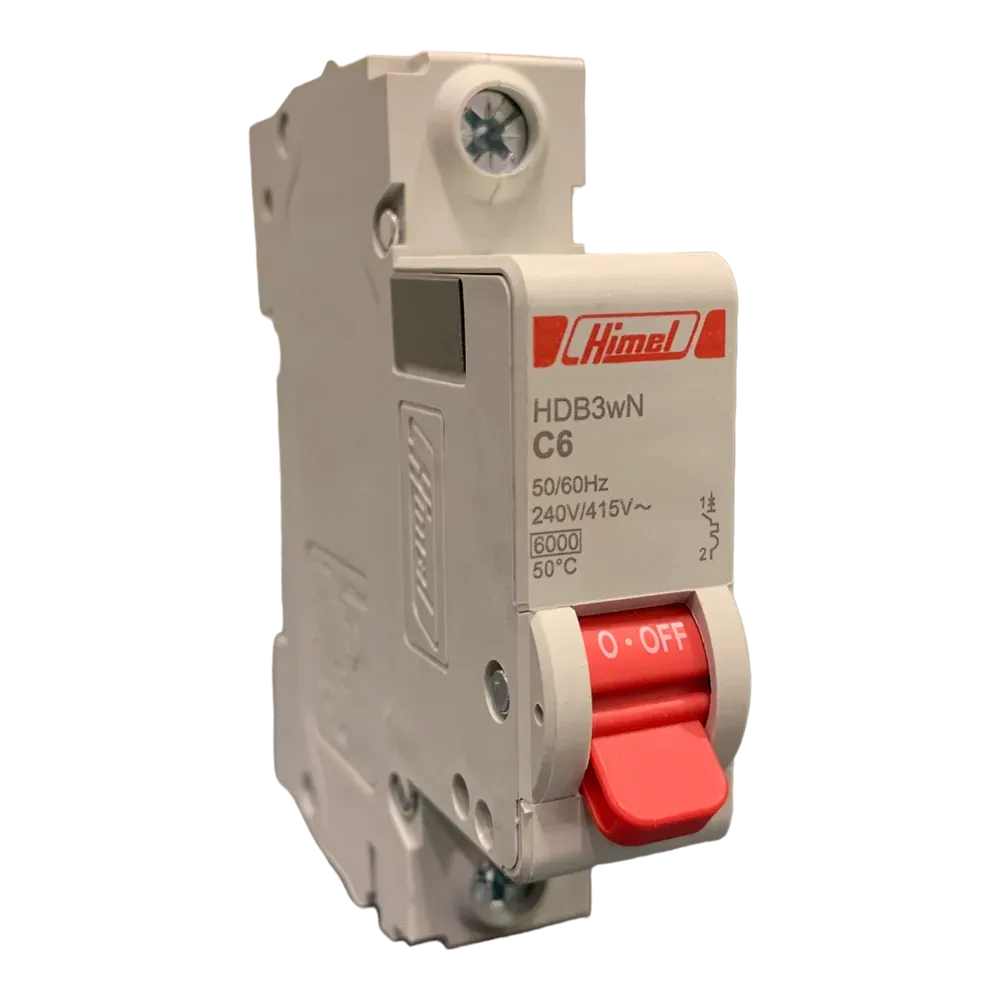 Image of product CIRCUIT BREAKER MCB 6A 1 POLE HIMEL