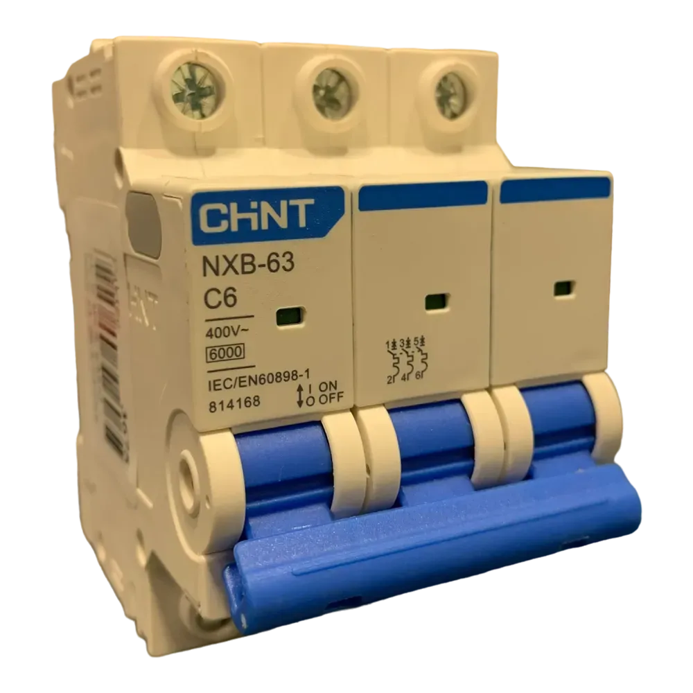 Image of product CIRCUIT BREAKER MCB 6A 3 POLE CHINT