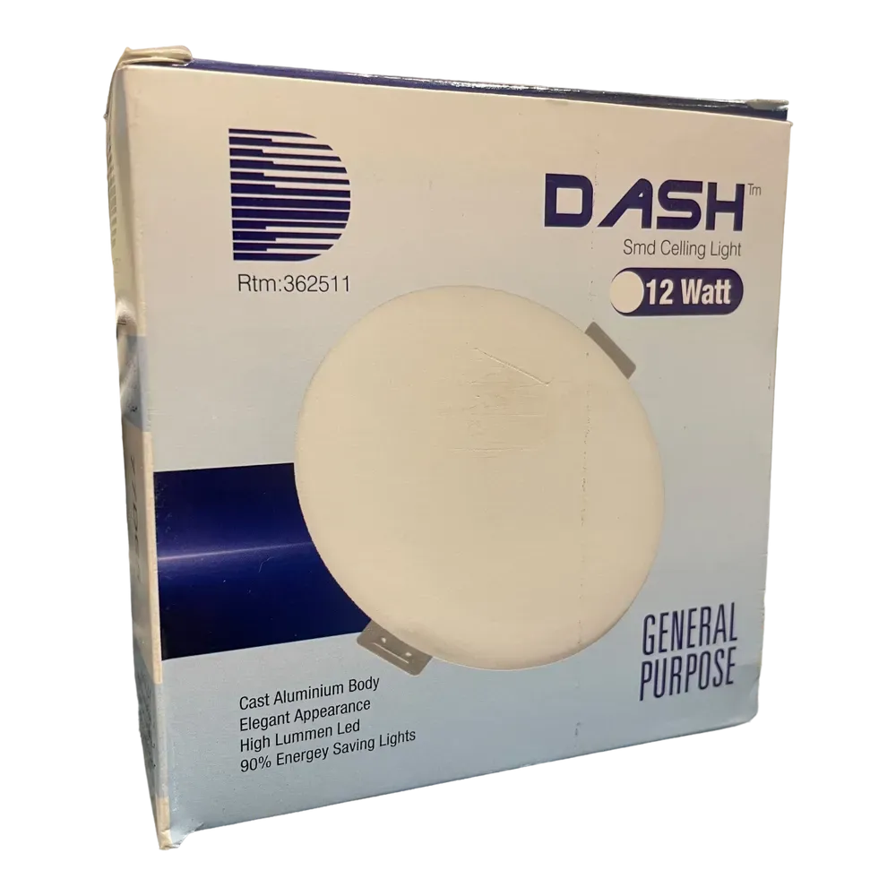 Image of product DASH SMD CEILING LIGHT 12W 6500K