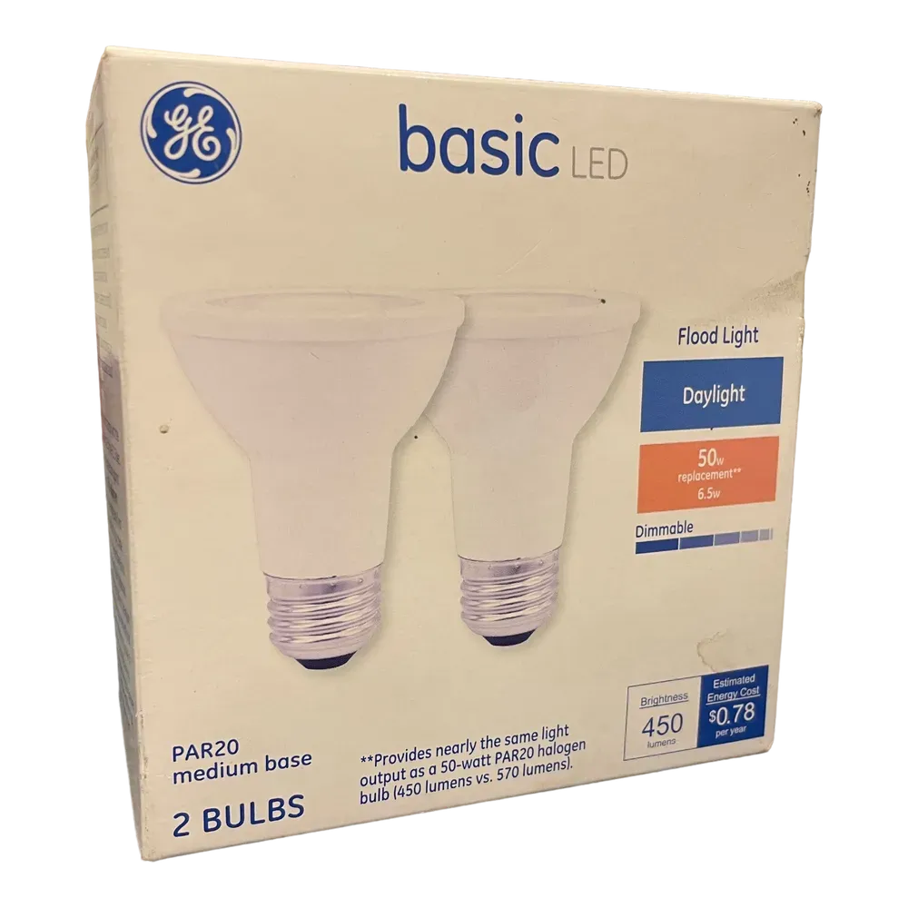 Image of product GE BASIC LED FLOOD LIGHT PAIR 6.5W 110V (US IMPORTED)