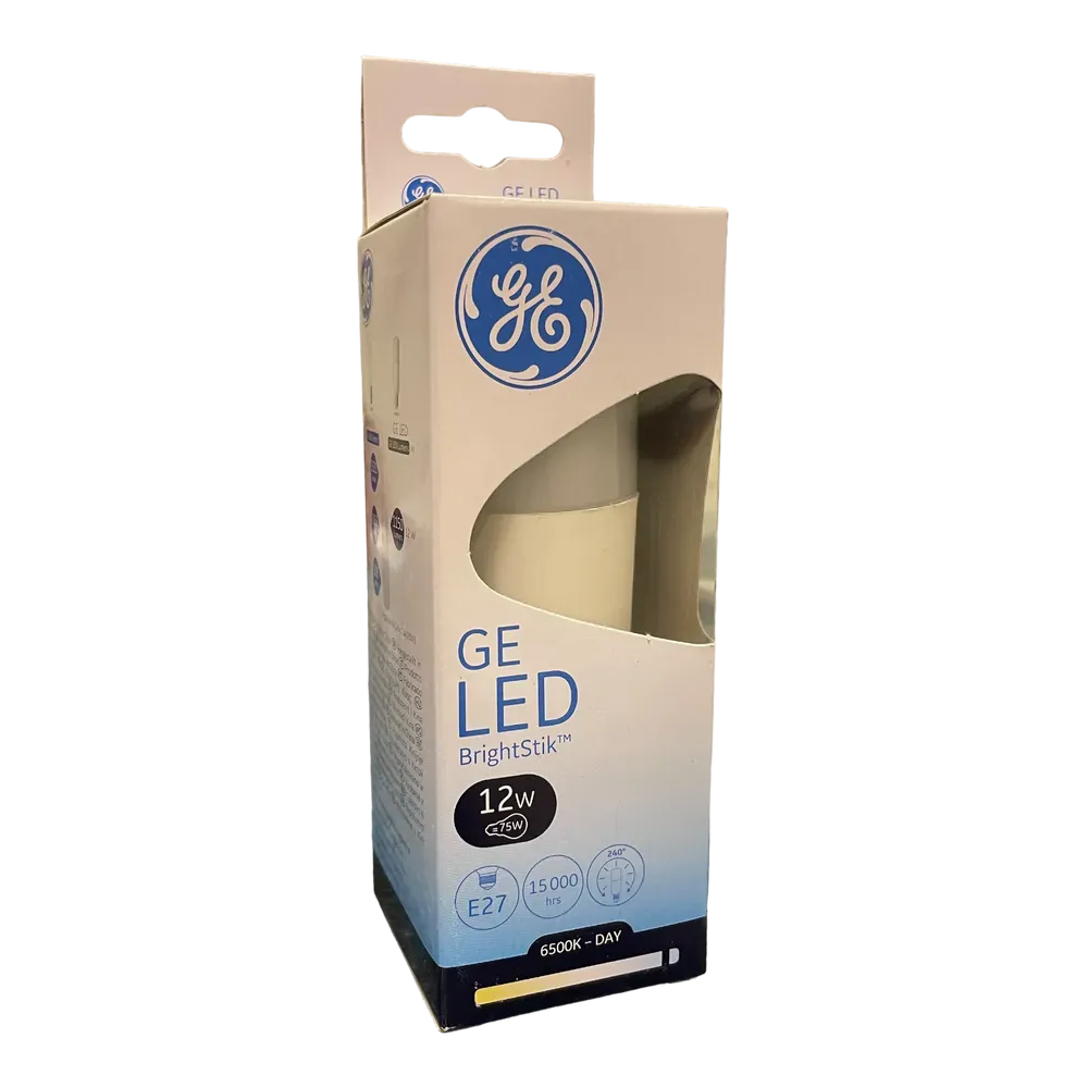 Image of product GE LED 12W E27 6500K DAYLIGHT BRIGHT STIK