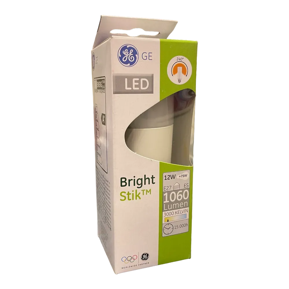 Image of product GE LED BRIGHT STIK 12W E27 WARM 3000K