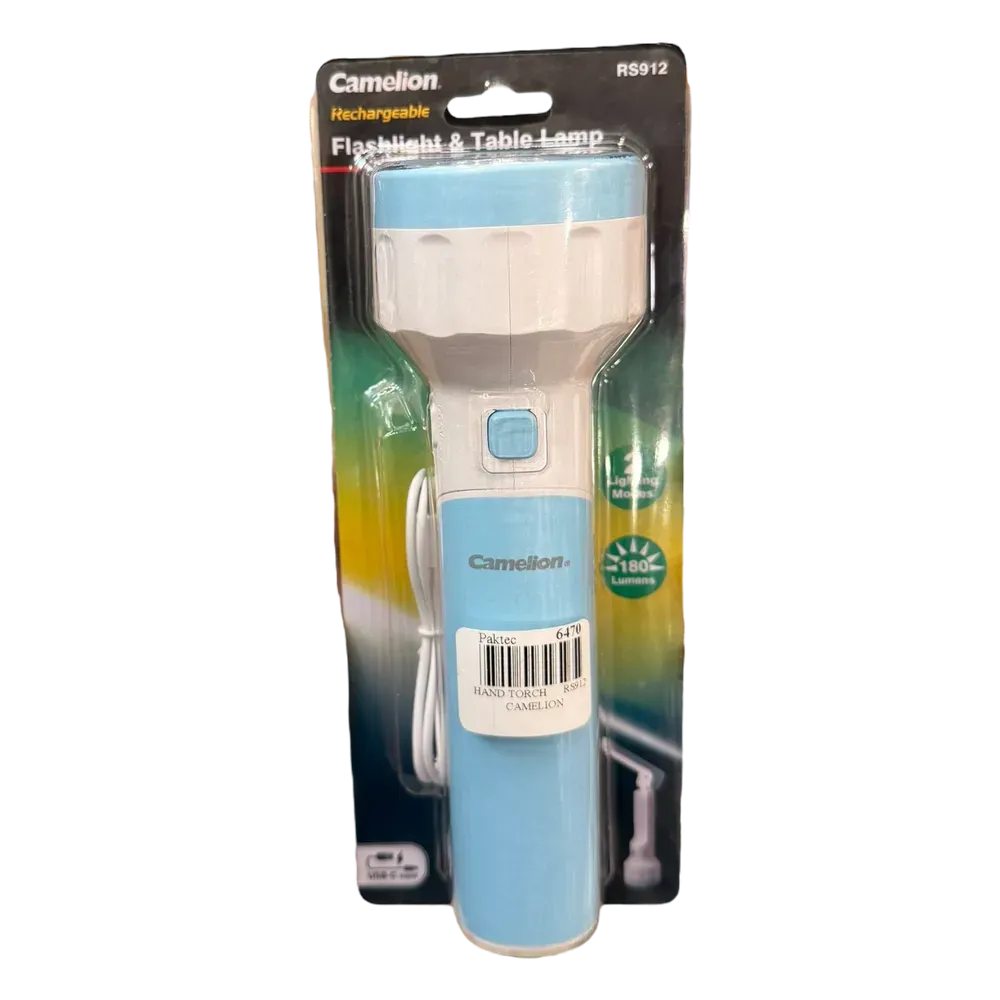 Image of product HAND TORCH RS912 FLASHLIGHT CAMELION