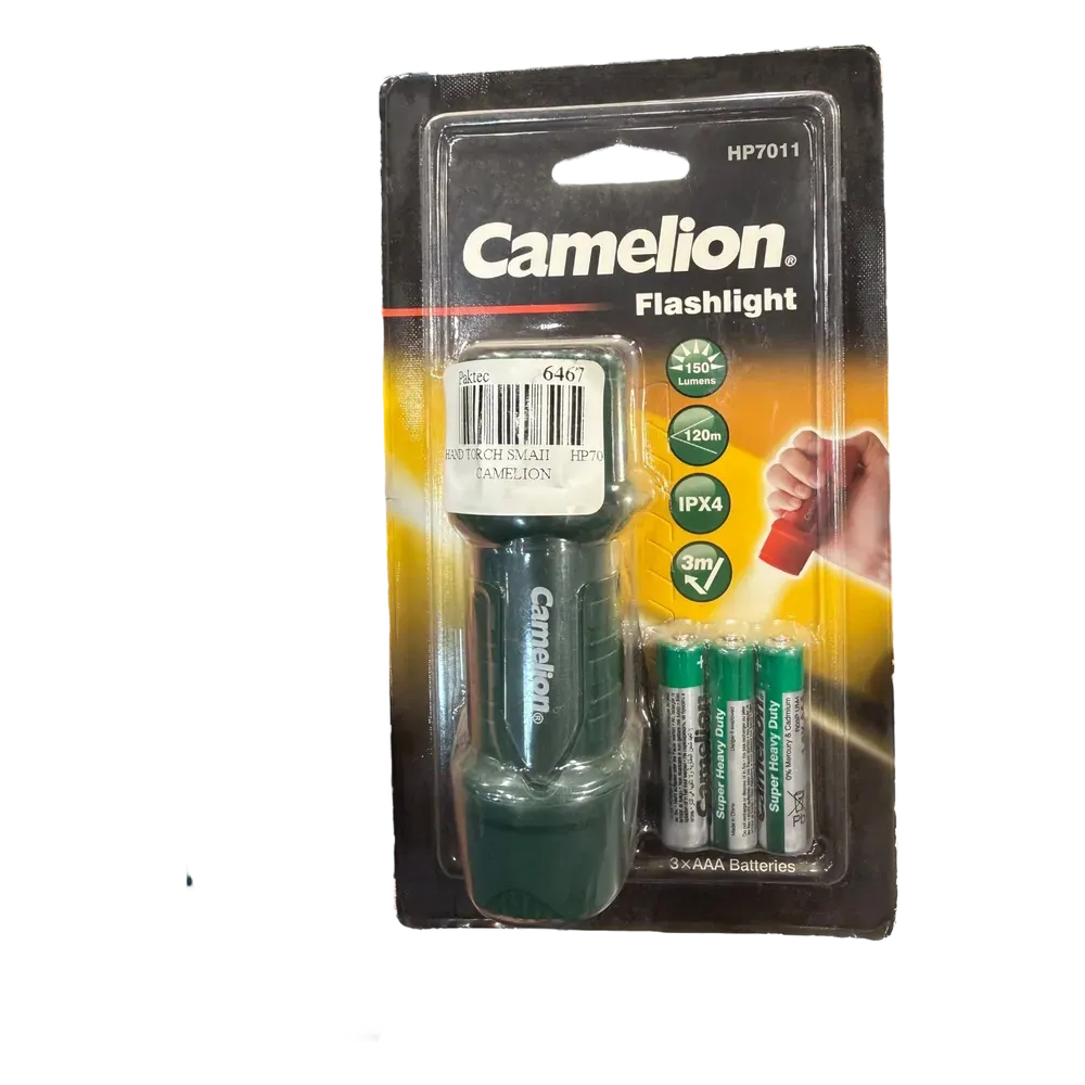 Image of product HAND TORCH SMALL HP70 FLASHLIGHT CAMELION