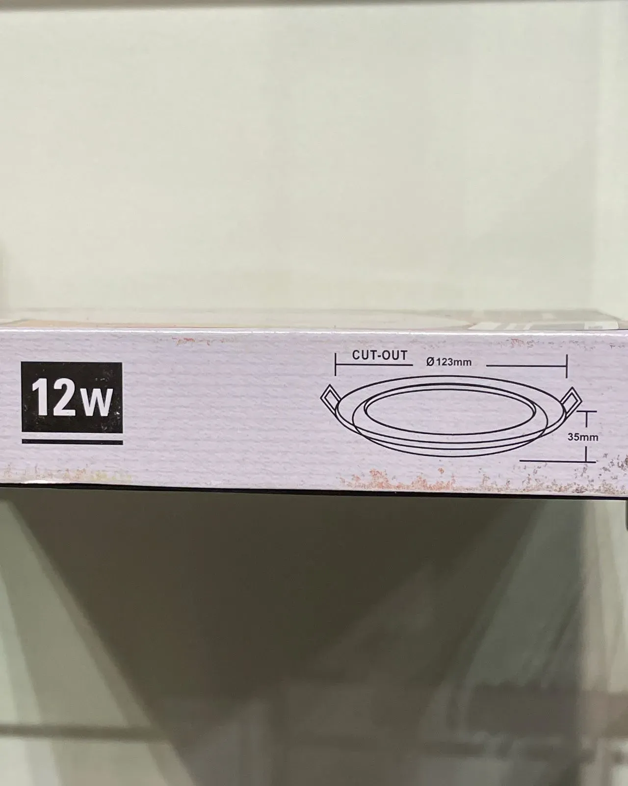 Image of product RECESSED LED PANEL LIGHT 12W MEDIUM BASE 6500K DAYLIGHT