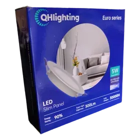 Image of product LED SLIM PANEL LIGHT EURO SERIES 5WATT 3000K QH LIGHTING
