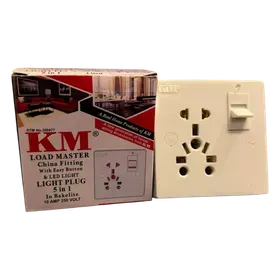 Image of product LIGHT PLUG 5+1 10AMP IN BAKELITE KM