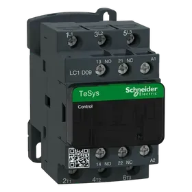 Image of product MAGNETIC CONTACTOR TP 9A 4KW 220VAC LCID09M7 1N/O+1 N/C SCHNEIDER