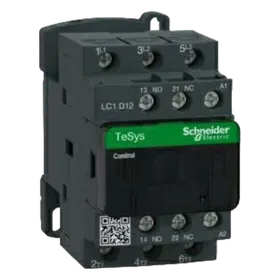 Image of product MAGNETIC CONTACTOR TP 12A 5.5KW 220VAC LC1D12M7 1 N/O+1 N/C SCHNEIDER