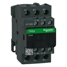 Image of product MAGNETIC CONTACTOR TP 25A 11KW 220VAC LC1D25M7 1 N/O+1 N/C SCHNEIDER