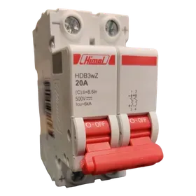 Image of product MCB 20A 2 POLE HDB3WZ DC 500V HIMEL