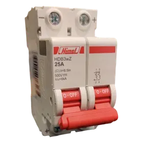 Image of product MCB 25A 2 POLE HDB3WZ DC 500V HIMEL