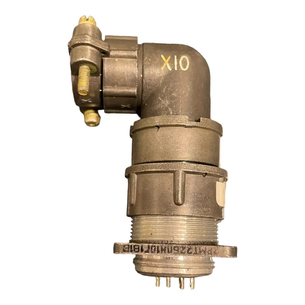 Image of product MILITARY CONECTOR 10 PIN 22MM 2PMT225NH10NB1B ELBOW USA